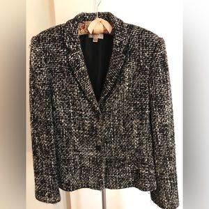B&W tweed Blazer size 10
